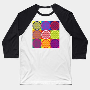 Epcot Pop Art Spaceship Earth Baseball T-Shirt